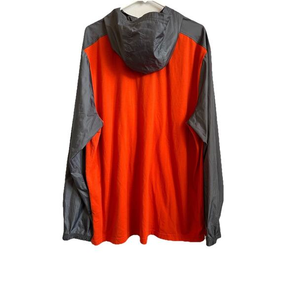 Under Armour Mens 2XL Jacket Anorak Hoodie Windbreaker Running Orange Hiking - Picture 2 of 11